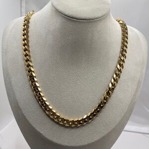Heavy stainless steel cuban link necklace